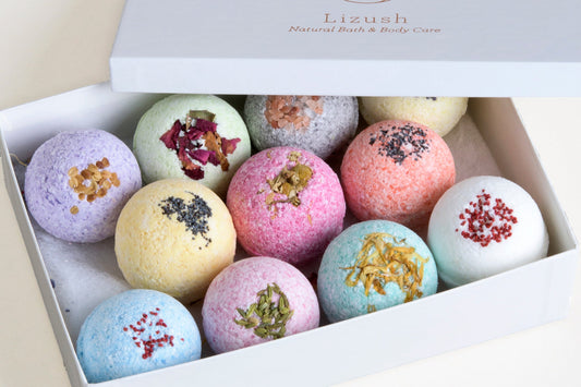 11 Bath Bombs Gift Box +  one Free Bomb to make 12 !! - Premium BATH BOMBS & SHOWER STEAMERS from Lizush soap - Just $72.93! Shop now at Heiroma