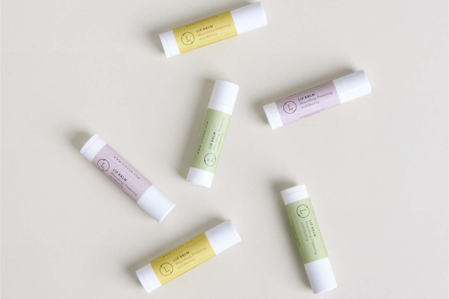 Lip Balm, Set of 3 Natural Unscented Lip Balms - Premium LIP BALMS from Lizush soap - Just $36.46! Shop now at Heiroma